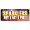 Signmission SPARKLERS BUY 1 GET 1 FREE BANNER SIGN NOT ACTUAL SPARKLERS B-120 Sparklers Buy 1 Get 1 Fr - alternate 1
